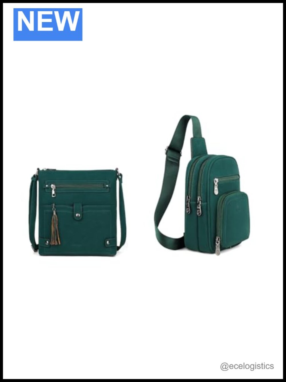 Womens Crossbody Purse Multi-Pocket PU Leather Shoulder Sling Bag RFID